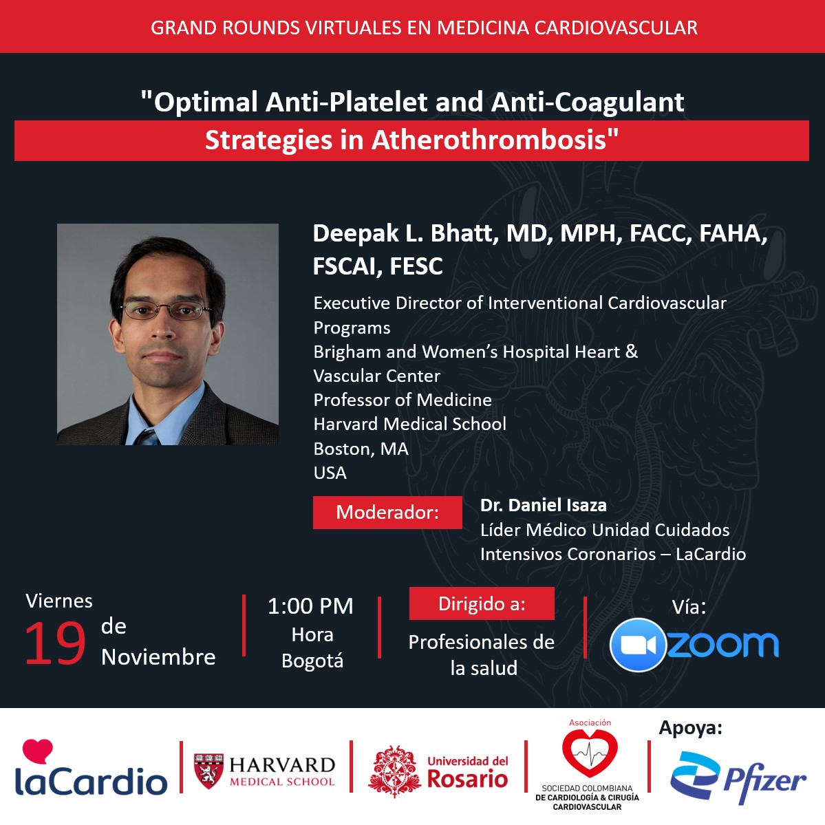 Grand Rounds en Medicina Cardiovascular: Optimal Anti-Platelet and Anti-Coagulant Strategies in Atherothrombosis