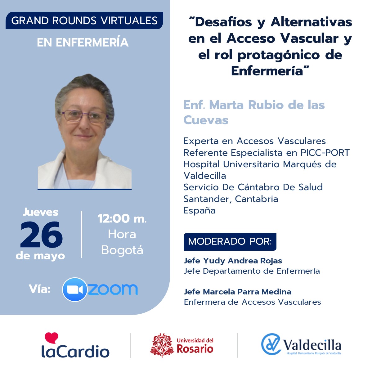 Grand Rounds en Enfermería: Desafíos y Alternativas en el Acceso Vascular y el rol protagónico de Enfermería