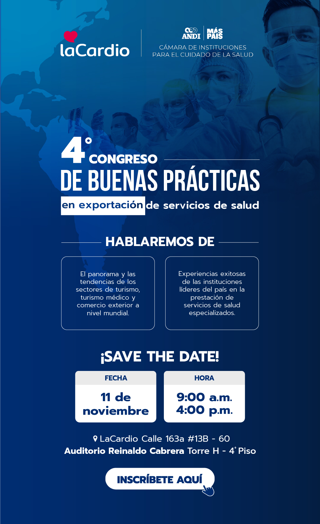 4to Congreso de buenas practicas en exportación de servicios de salud.