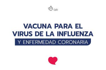 ¿Cuál es el efecto de la vacuna para el virus de la influenza en pacientes con enfermedad coronaria establecida?
